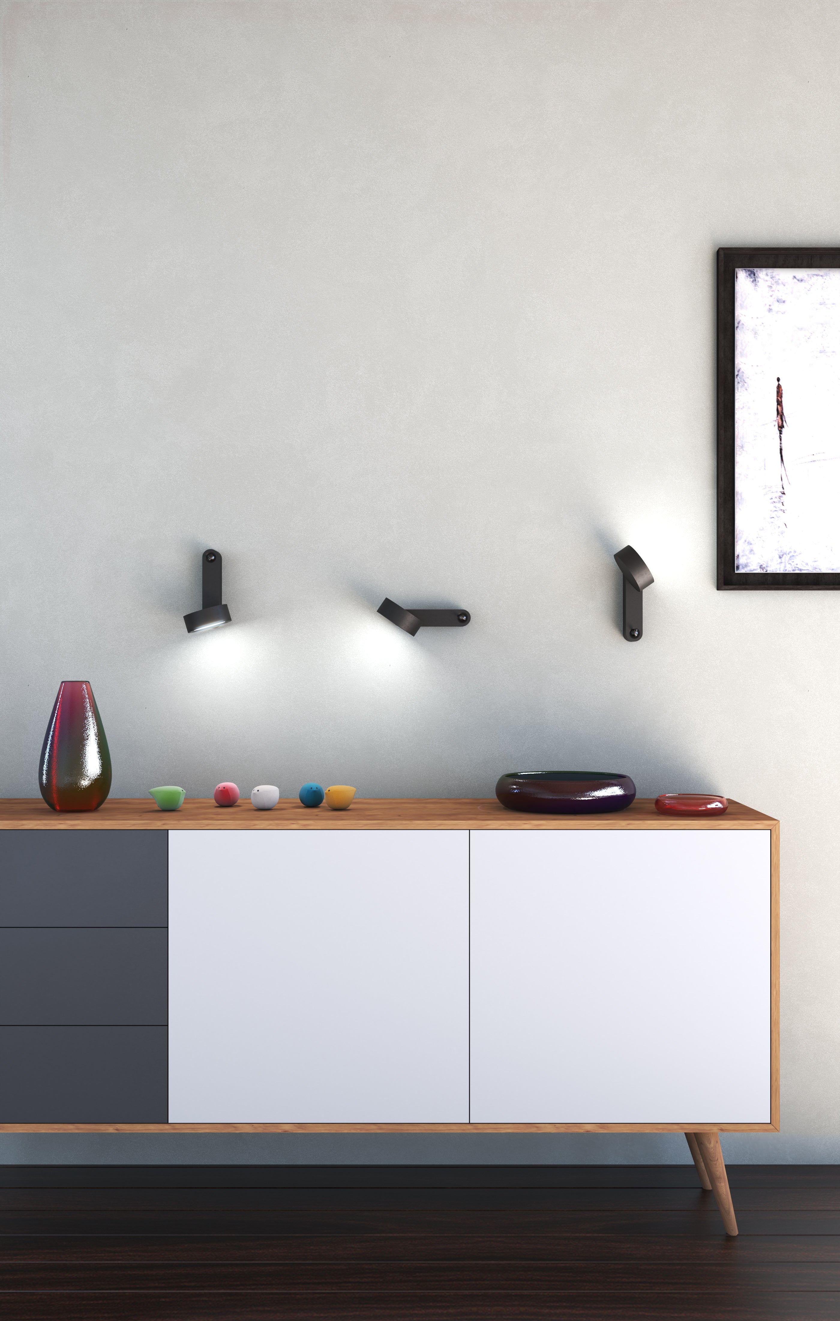 Lampa ścienna TOGGLE biały – Martinelli Luce