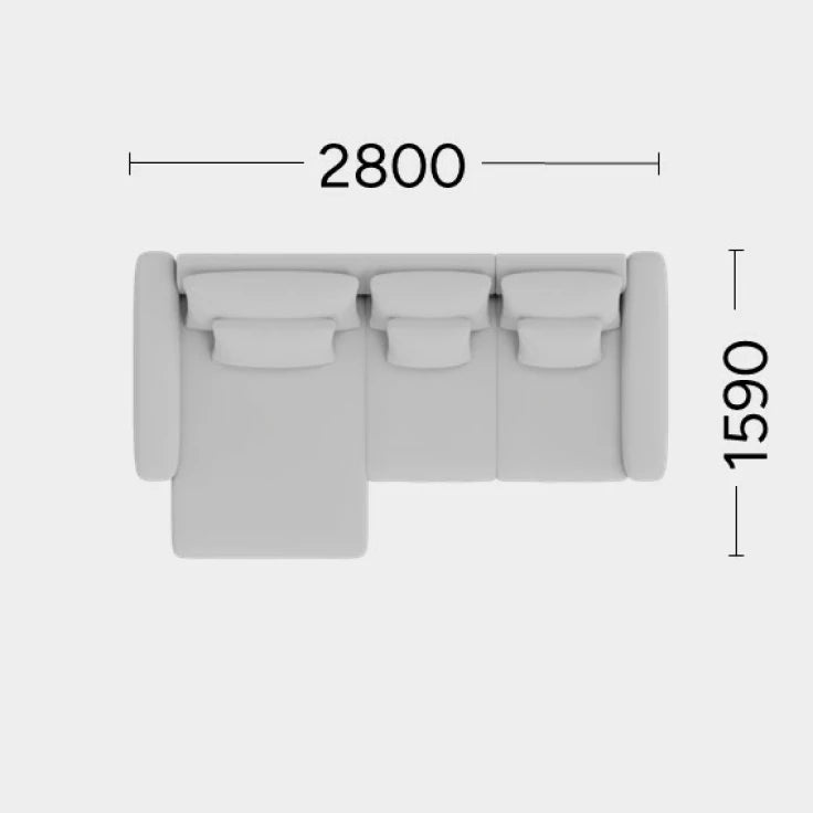 Modularer linker Ecksofa NOOR personalisierbar