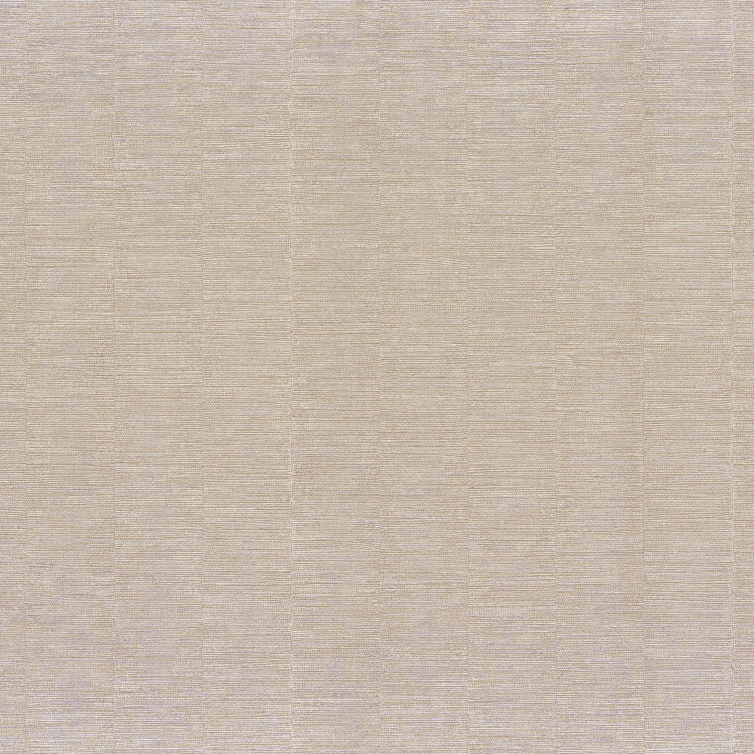 Strukturierte metallische Tapete in Streifen SCANDIUM - SABLE/ARGENT beige