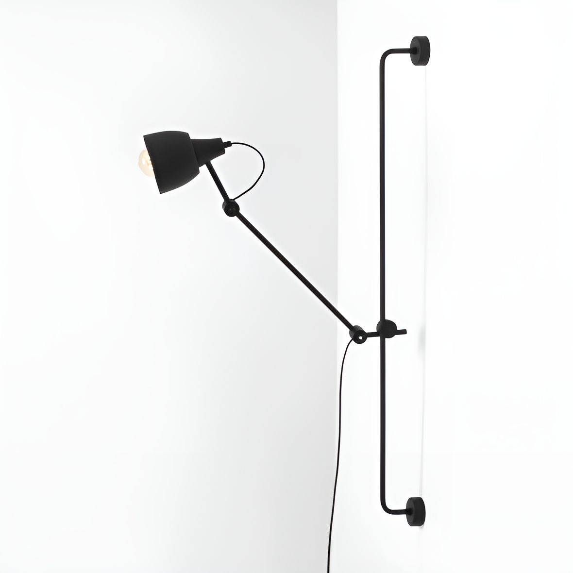 Wandlampe mit verstellbarem Arm DRON schwarz