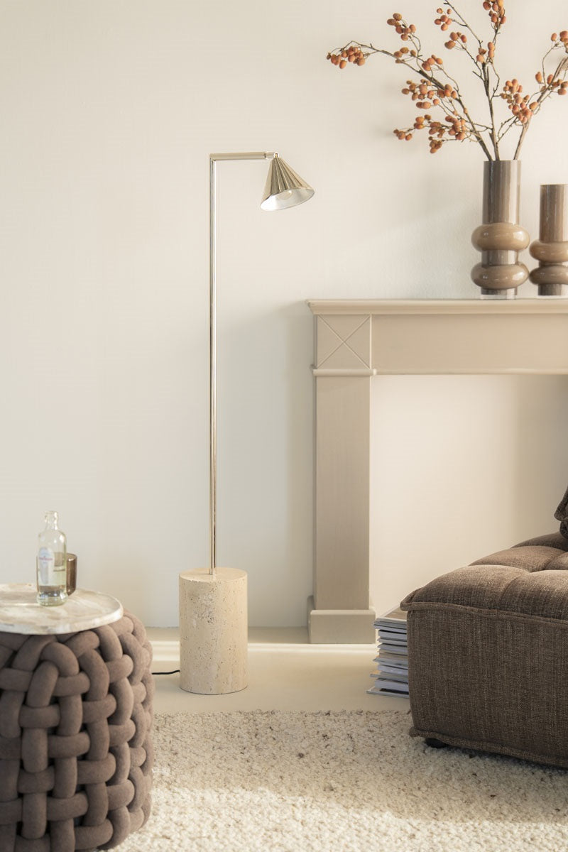 Stehlampe LUMINA beige Marmor