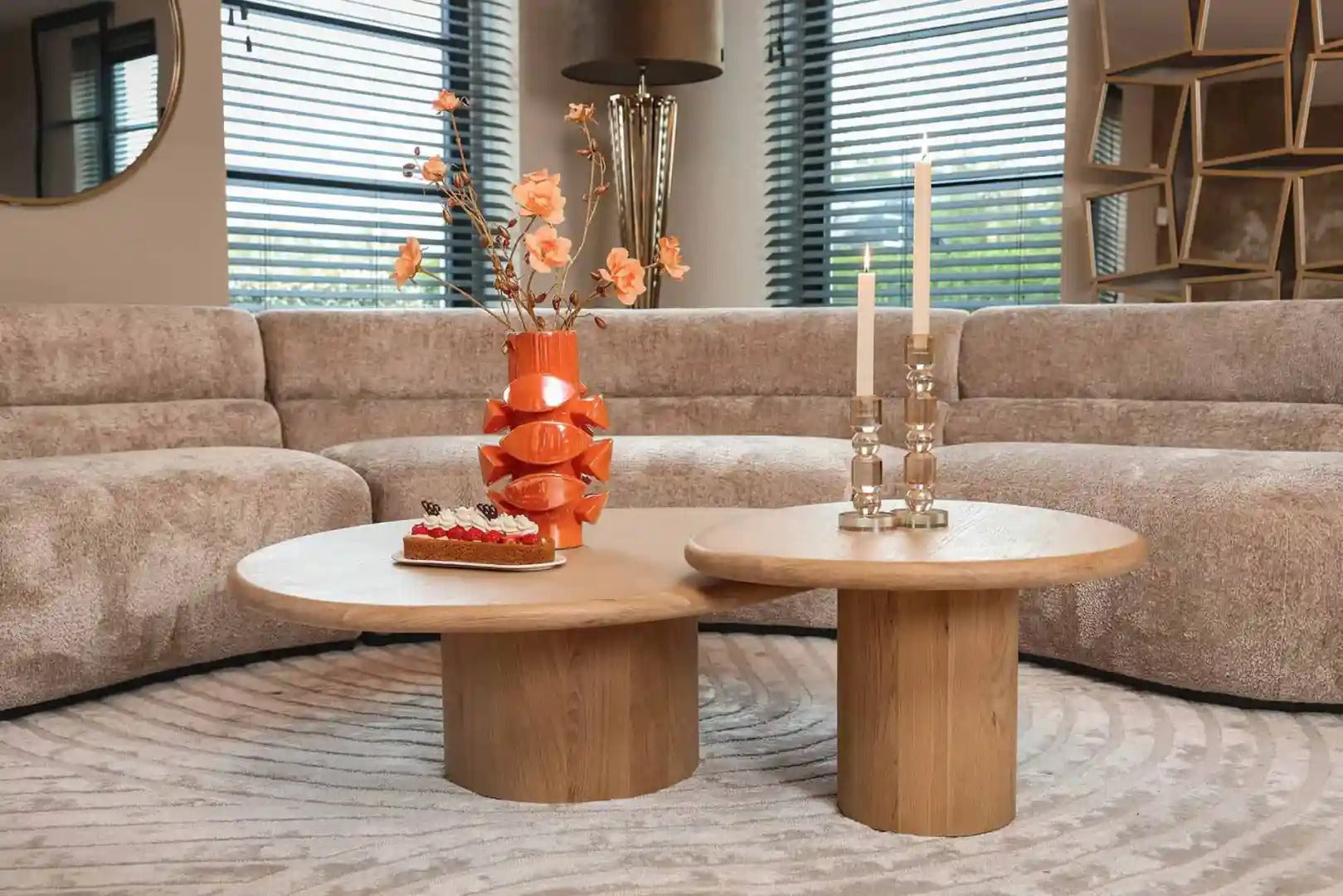 Set aus Couchtischen OAKLEY Eichenfurnier