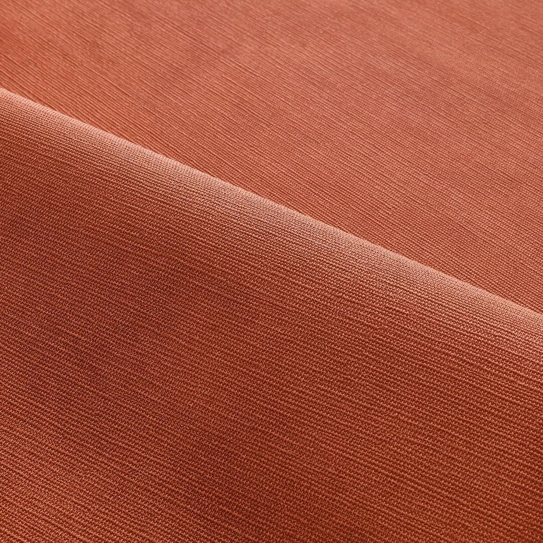 Structural wallpaper imitating canvas ARGILE - TERRACOTTA dark orange