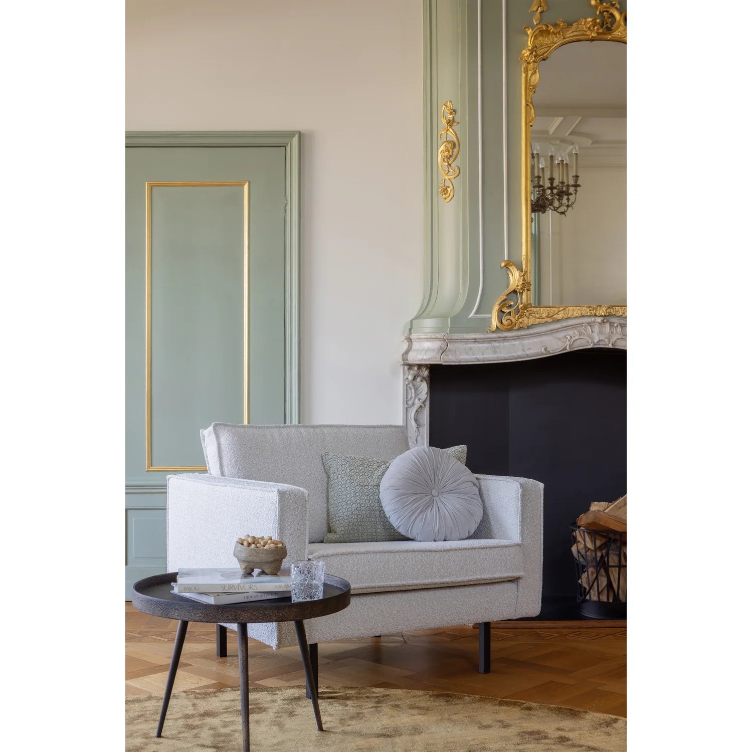 Rodeo Bouclé Beige Sessel