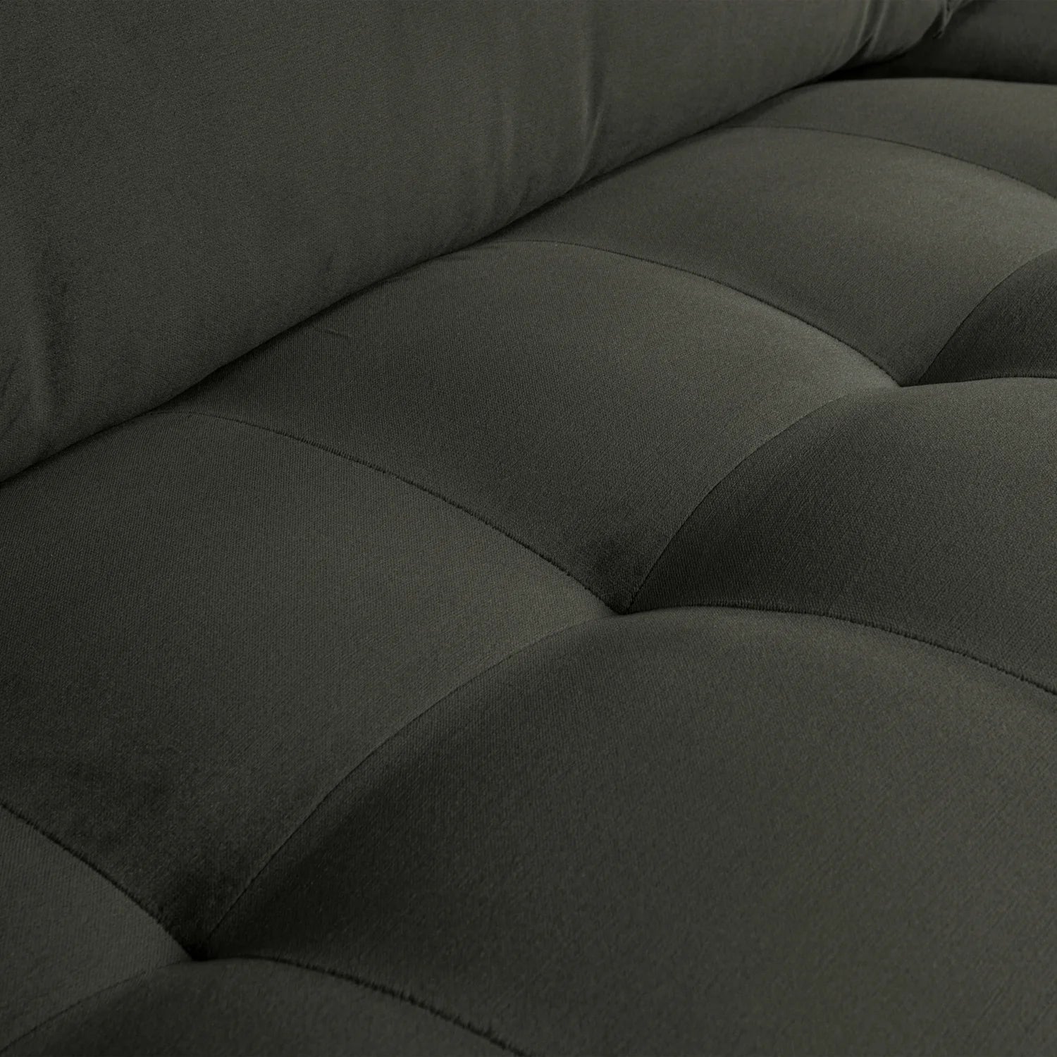 Velvet Sofa Rodeo Classic Anthrazit mit 2,5 Sitzen