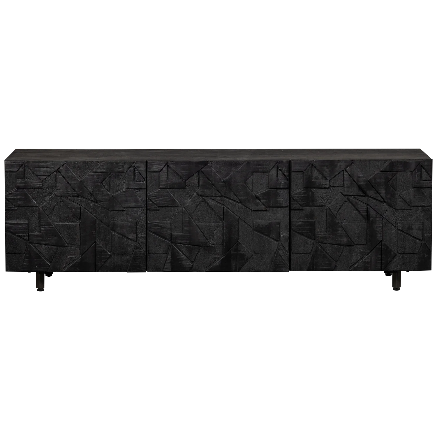 RTV council cabinet black mango wood