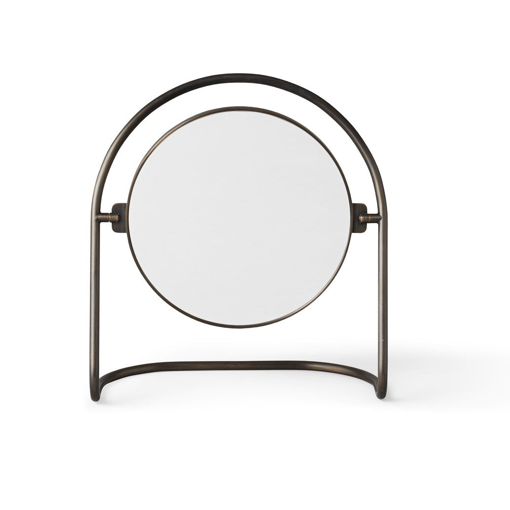 NIMBUS Table Mirror in Burnished Brass