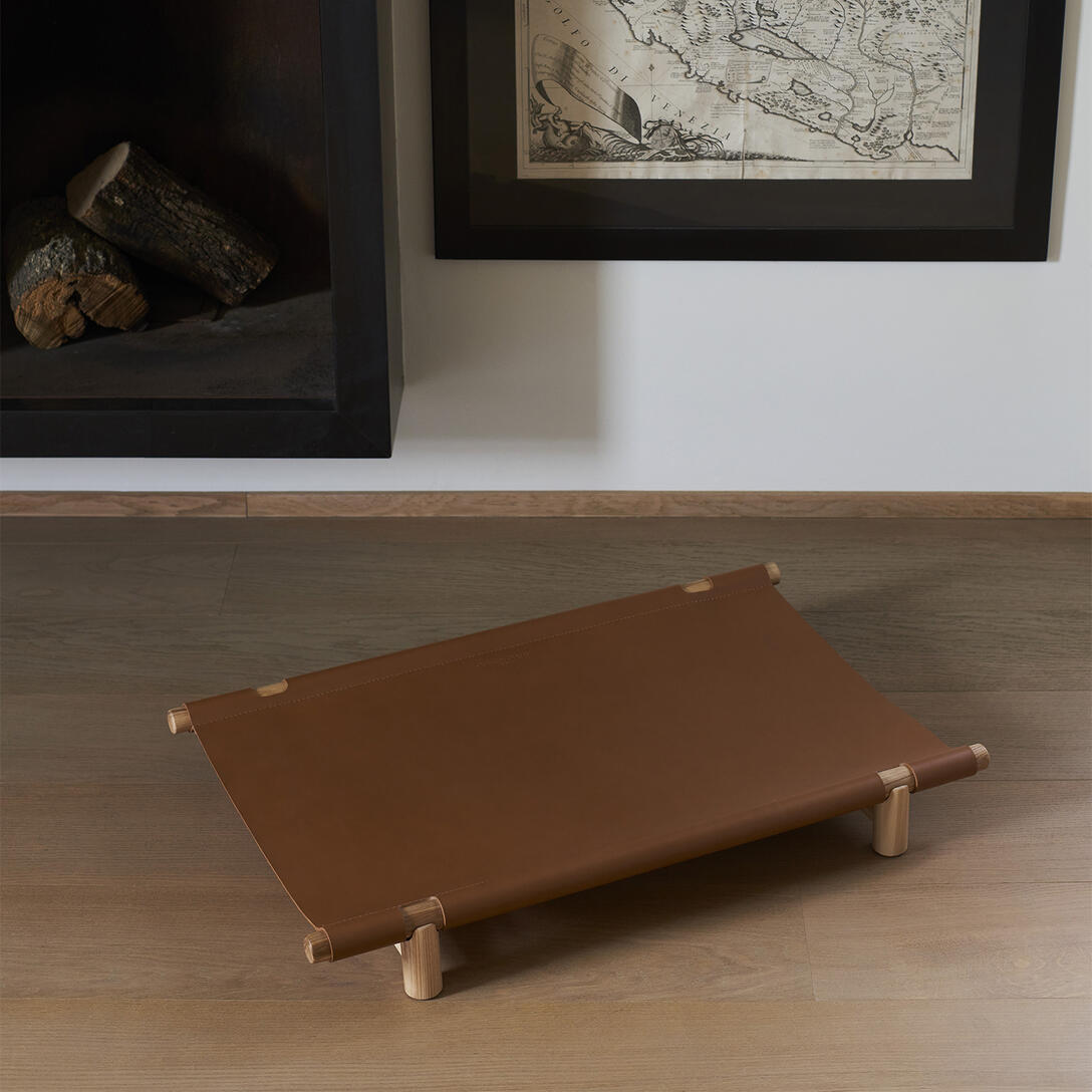 BERBERÉ Dog Bed Cognac Leather