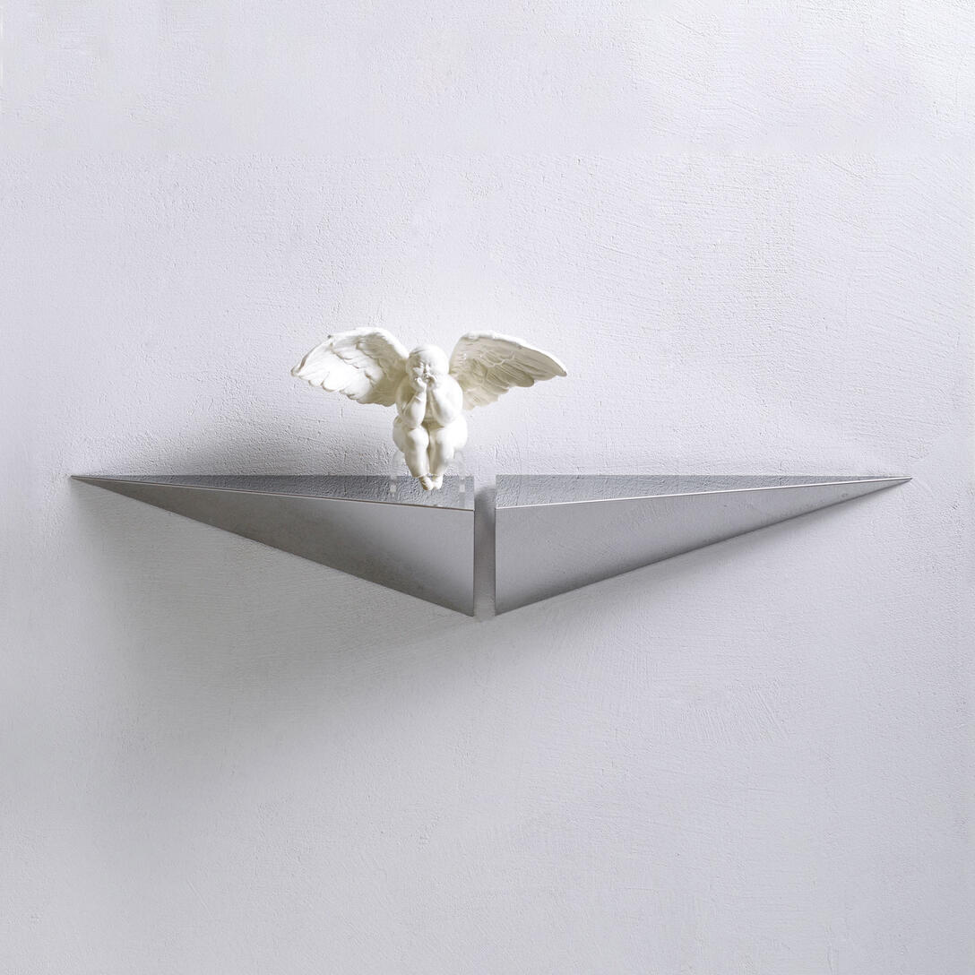 Left-side shelf HENRI steel