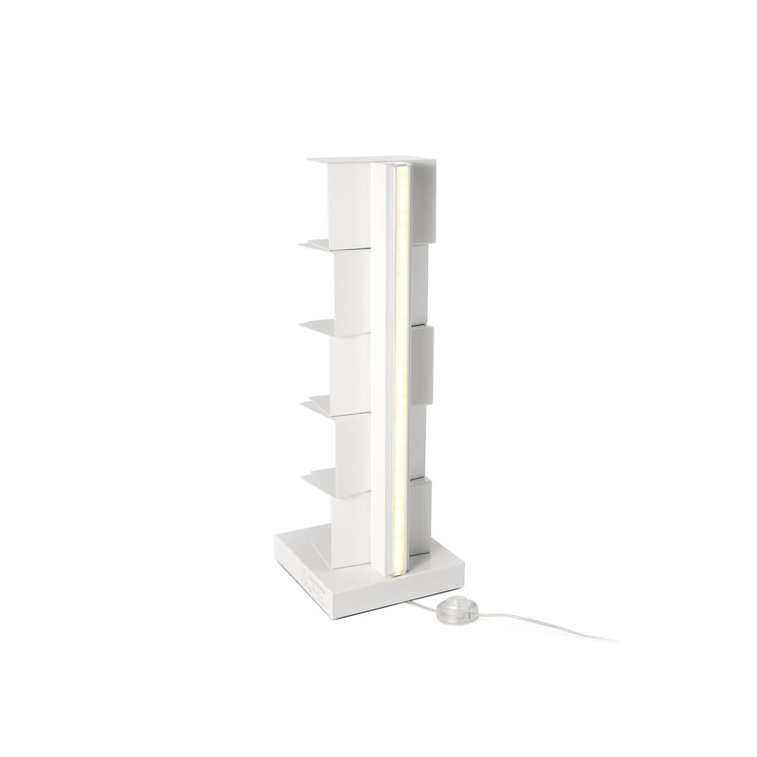 Illuminated shelf PTOLOMEO LUCE white