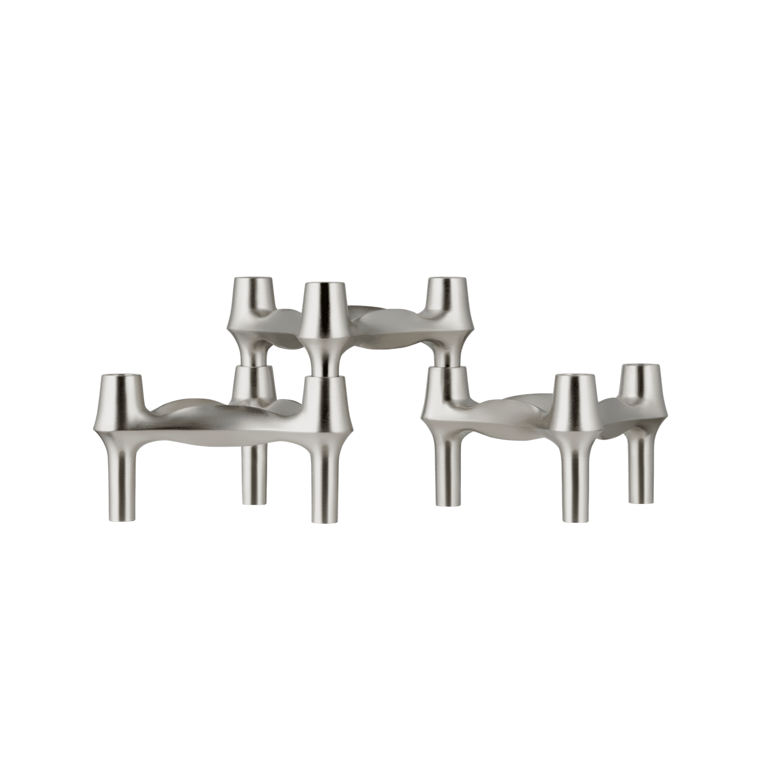 Kerzenhalter BMF gebürstetes Chrom