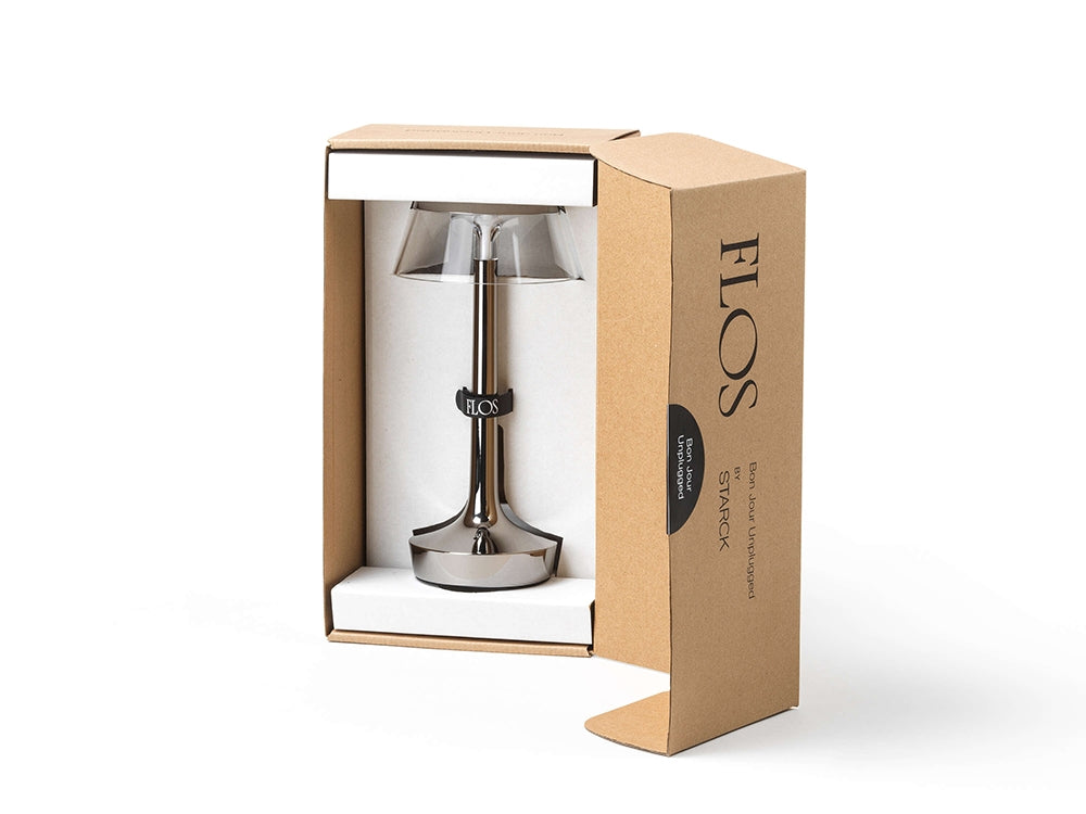 Portable Lamp BON JOUR UNPLUGGED green with transparent shade