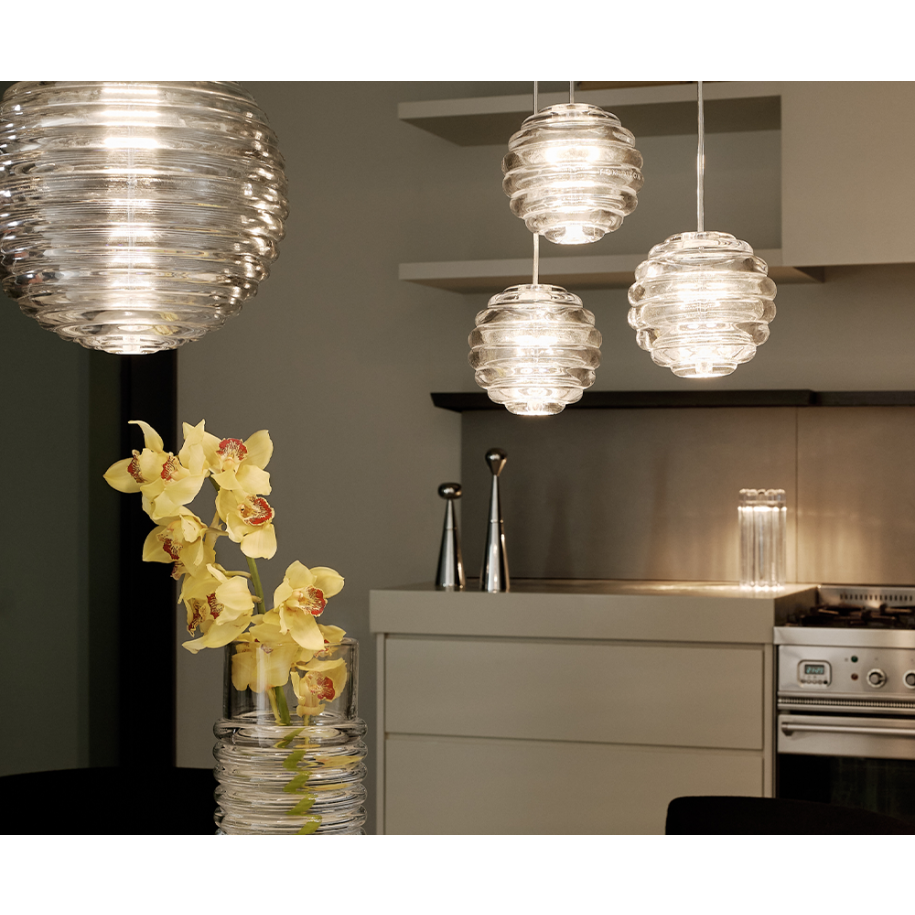 Hängende Lampenrunde Glaspresse