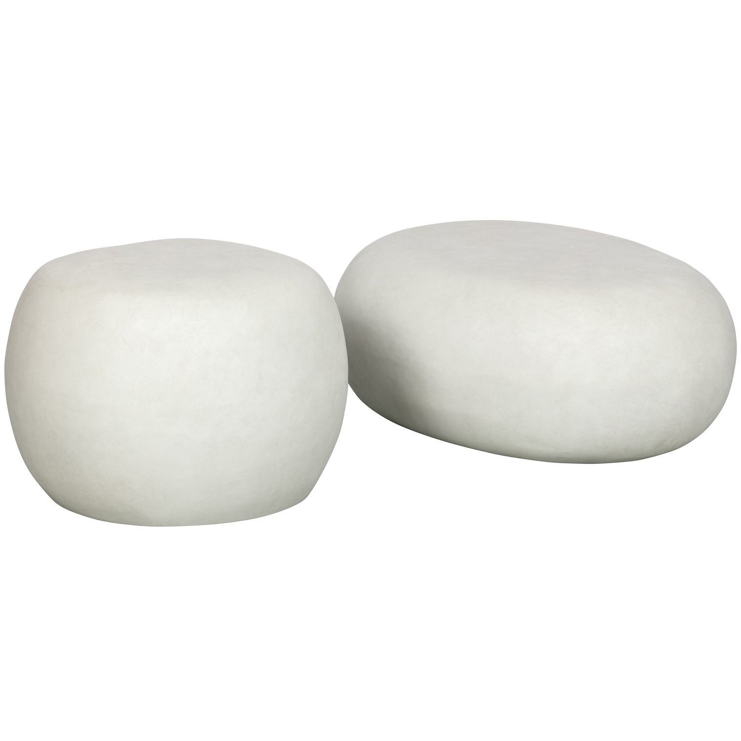 Beistelltisch außen PEBBLE weiß
