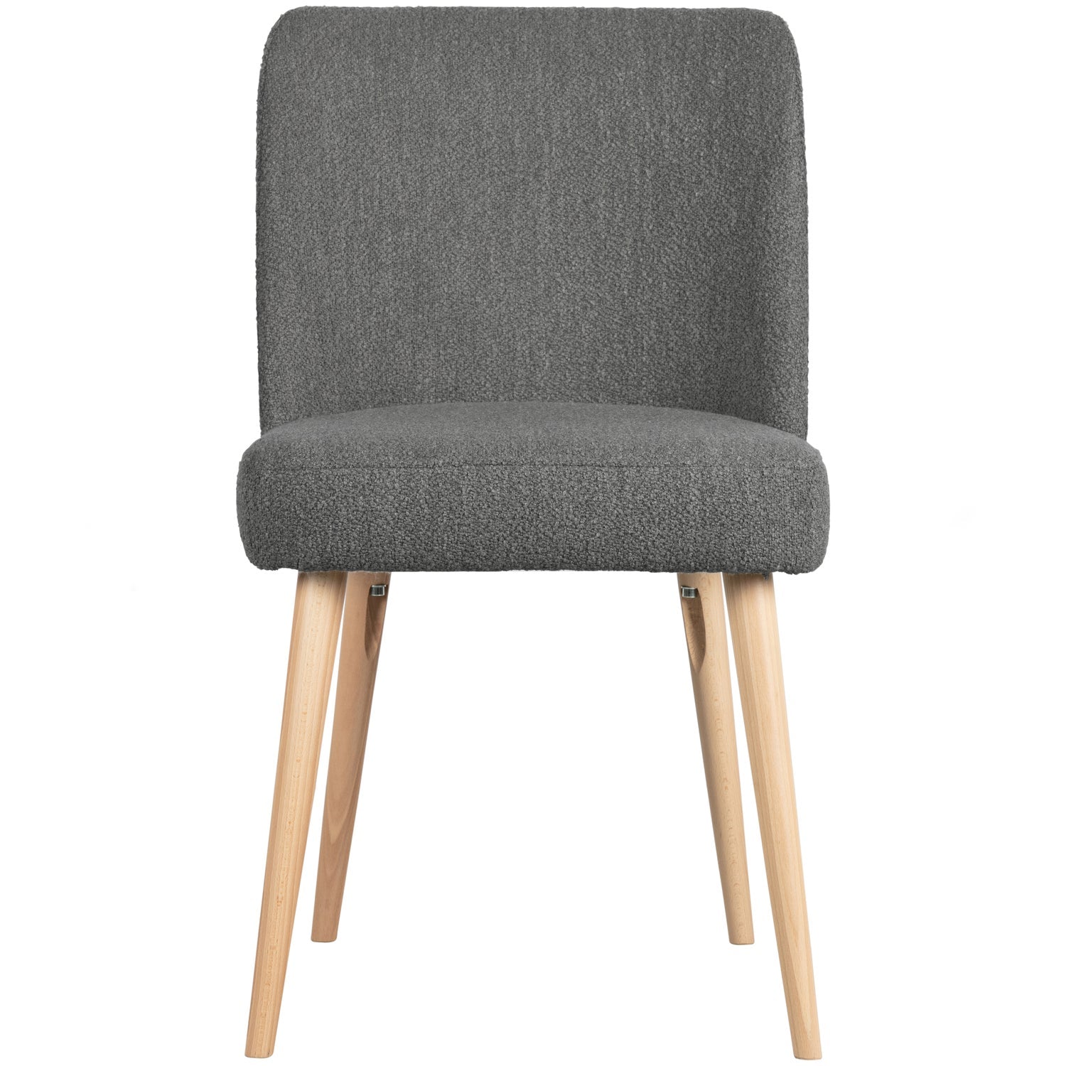 Stuhl FORCE graues Bouclé [Amelia]