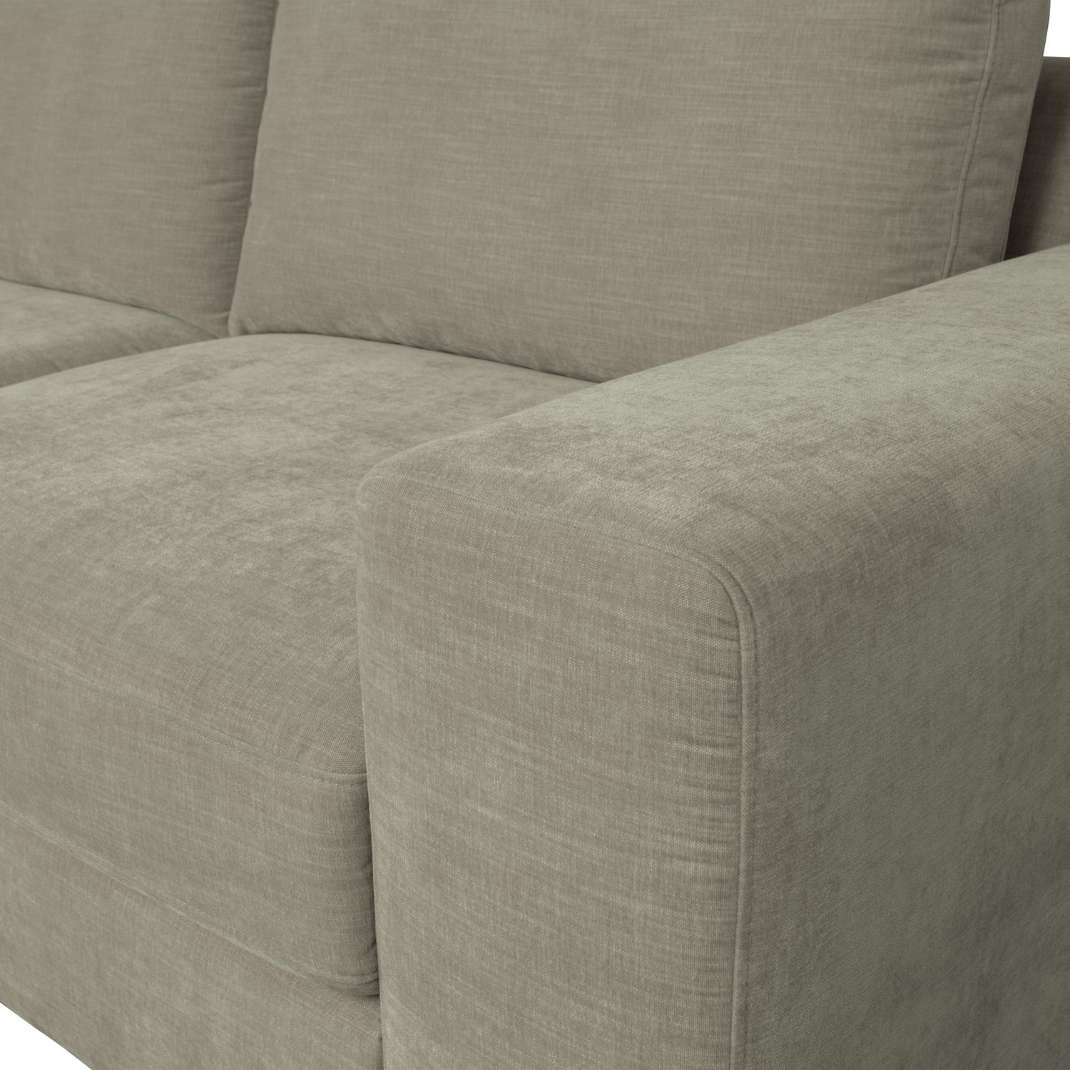 Sofa FAMILY - Endmodul rechts warmes Grau