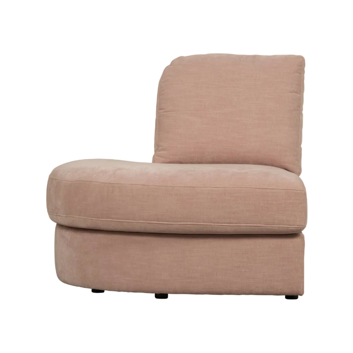 Sofa FAMILY - offenes Modul linksseitig rosa