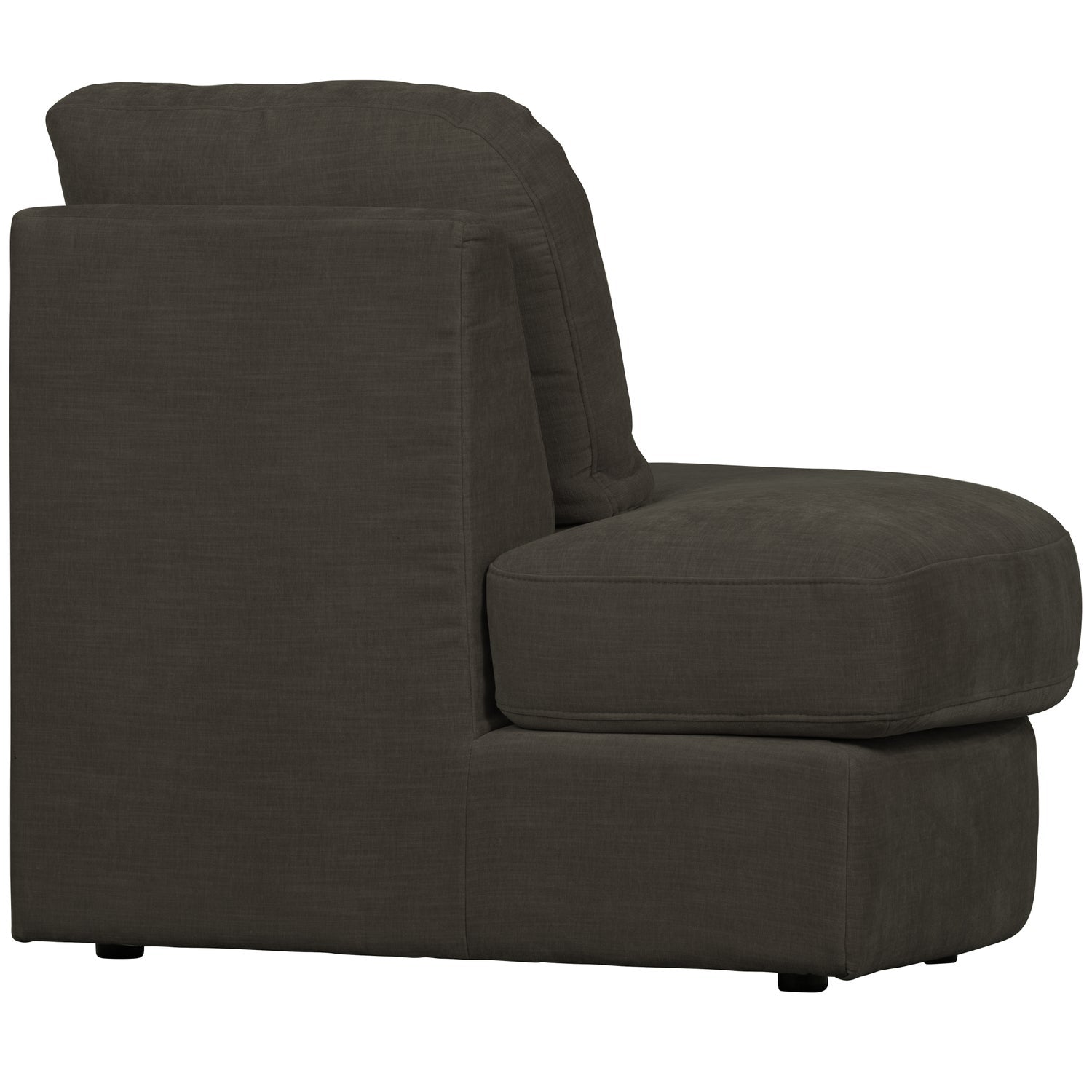 Sofa FAMILY - open left-side module in anthracite