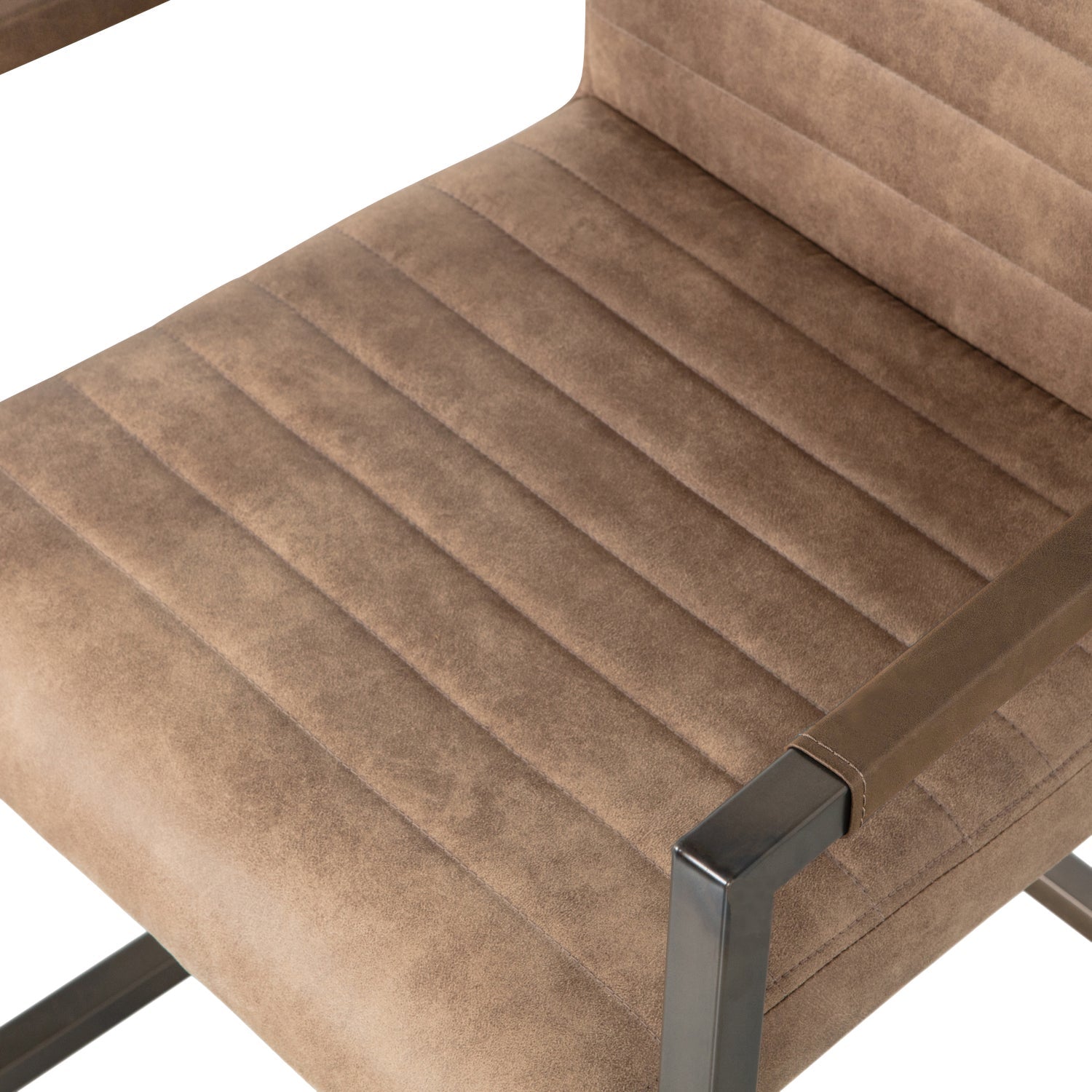 Brown eco -leather bass chair