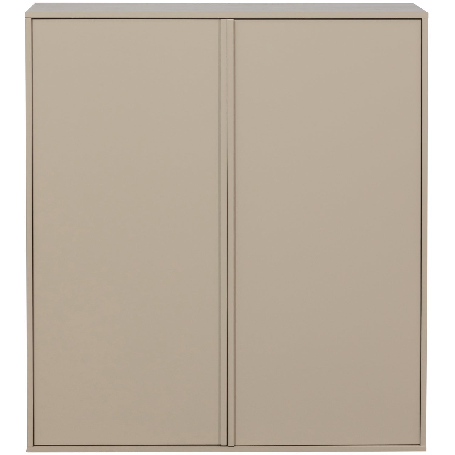 2-türiger Kleiderschrank DAILY grau-beige [Amelia]