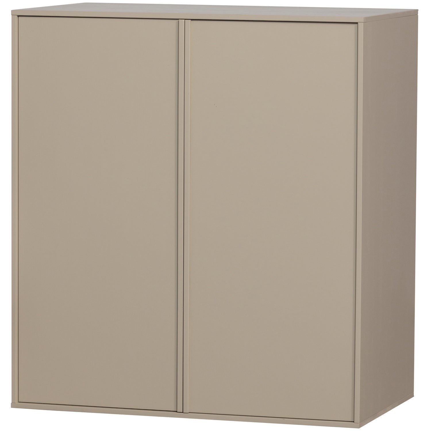 2-türiger Kleiderschrank DAILY grau-beige [Amelia]