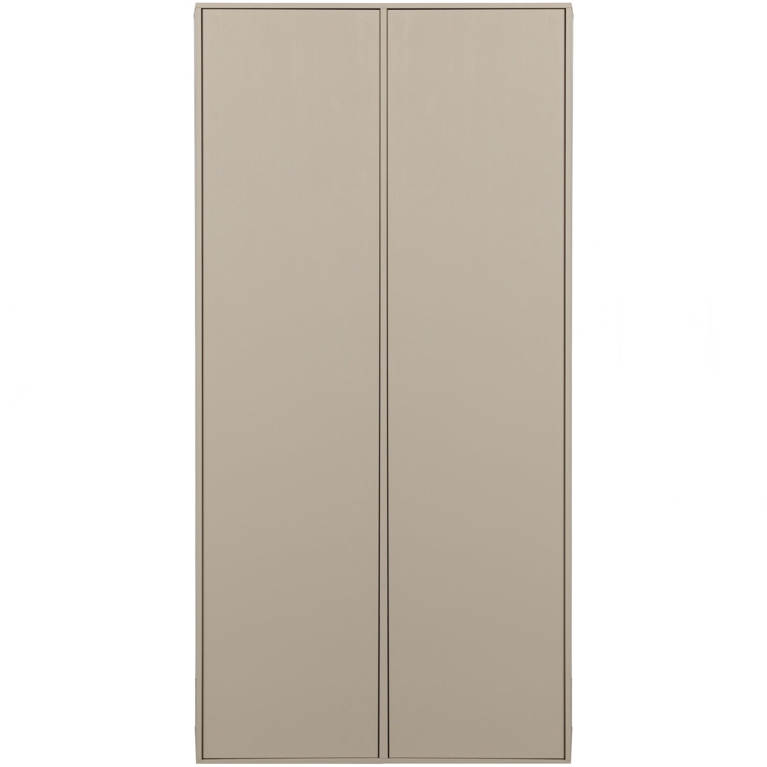 2-türiger Kleiderschrank DAILY grau-beige [Amelia]