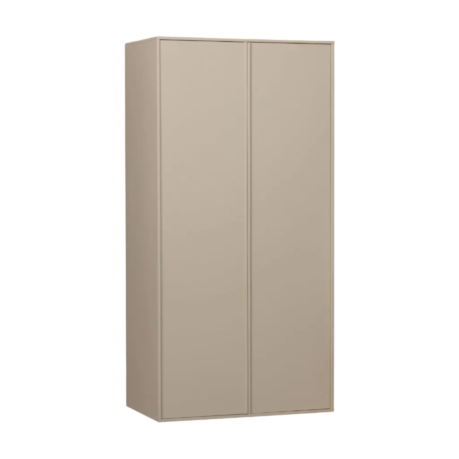2-türiger Kleiderschrank DAILY grau-beige [Amelia]