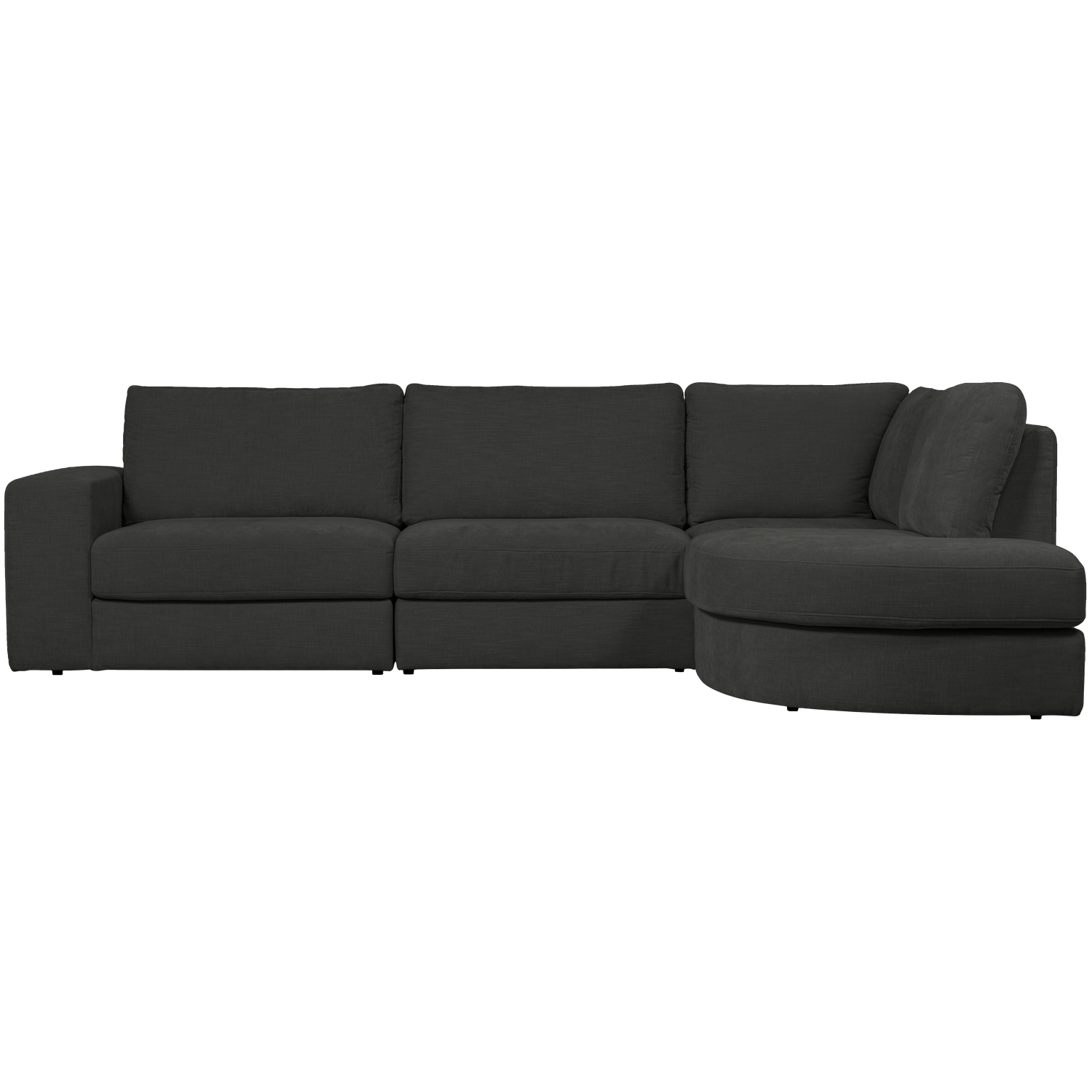 Right-facing FAMILY corner sofa in anthracite