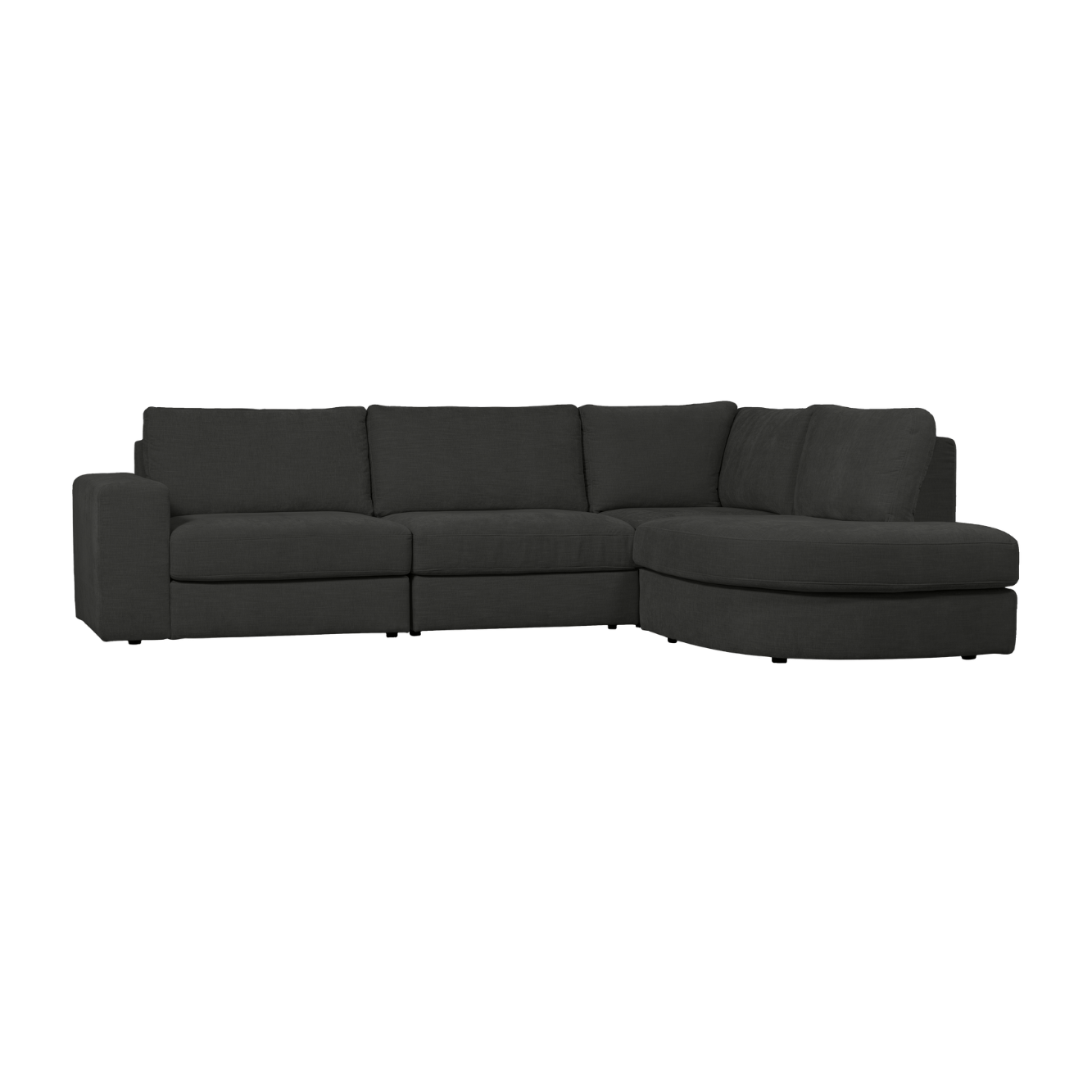 Right-facing FAMILY corner sofa in anthracite