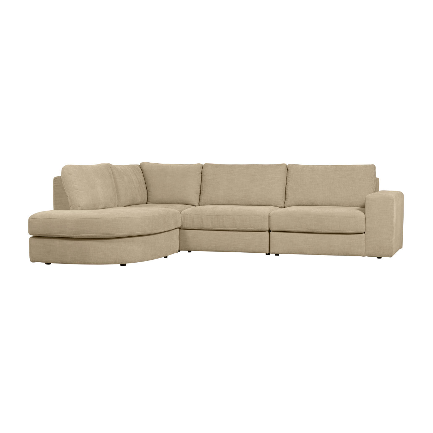 Ecksofa FAMILY links sandfarben
