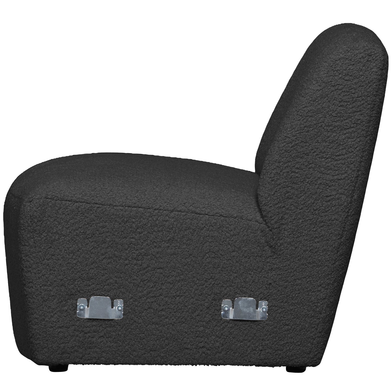 Modulares Sofa COCO - Element in dunkelgrauem Boucle