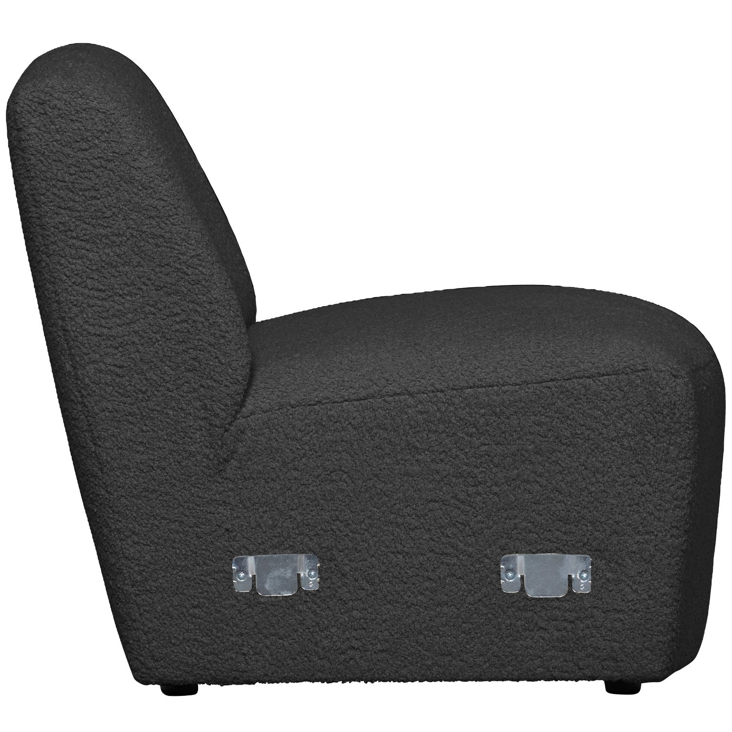 Modulares Sofa COCO - Element in dunkelgrauem Boucle