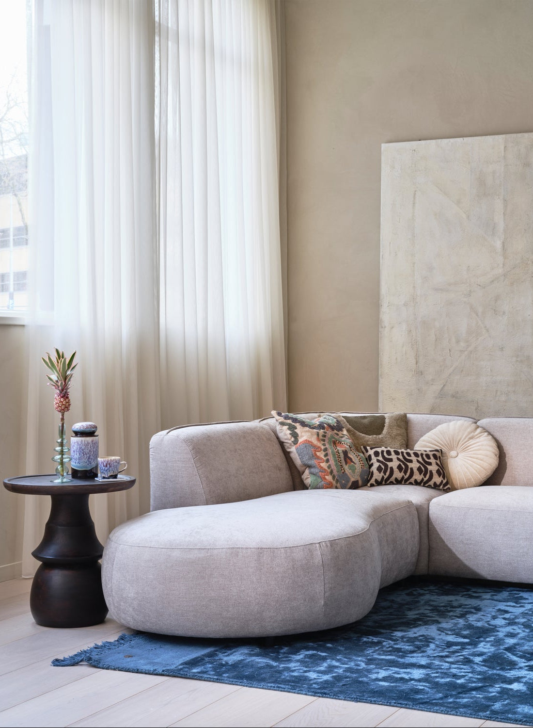 Form -veränderte Ecke in der linken Handanten -Sandhochy