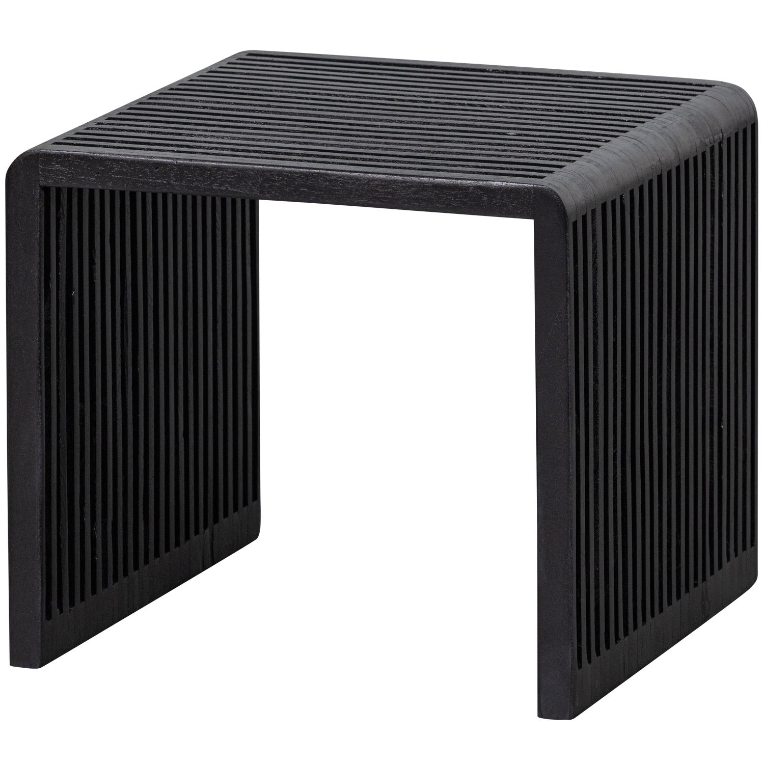 Willa table set black recycled wood