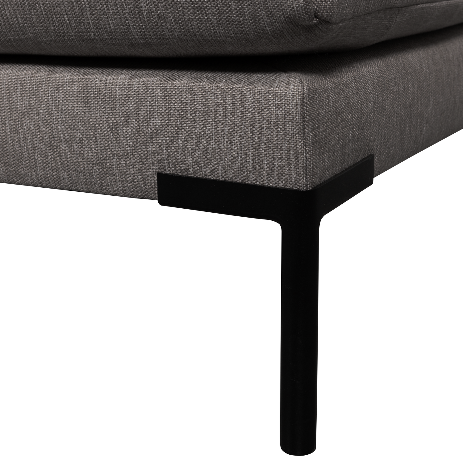 Rechtsseitiger Szezlong COUPLE DINING BENCH grau