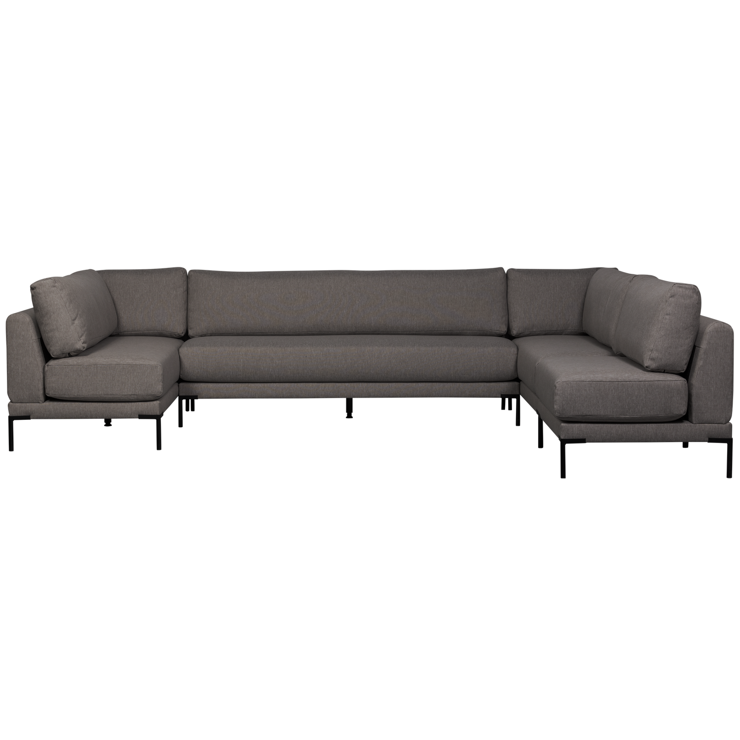 Rechtsseitiger Szezlong COUPLE DINING BENCH grau