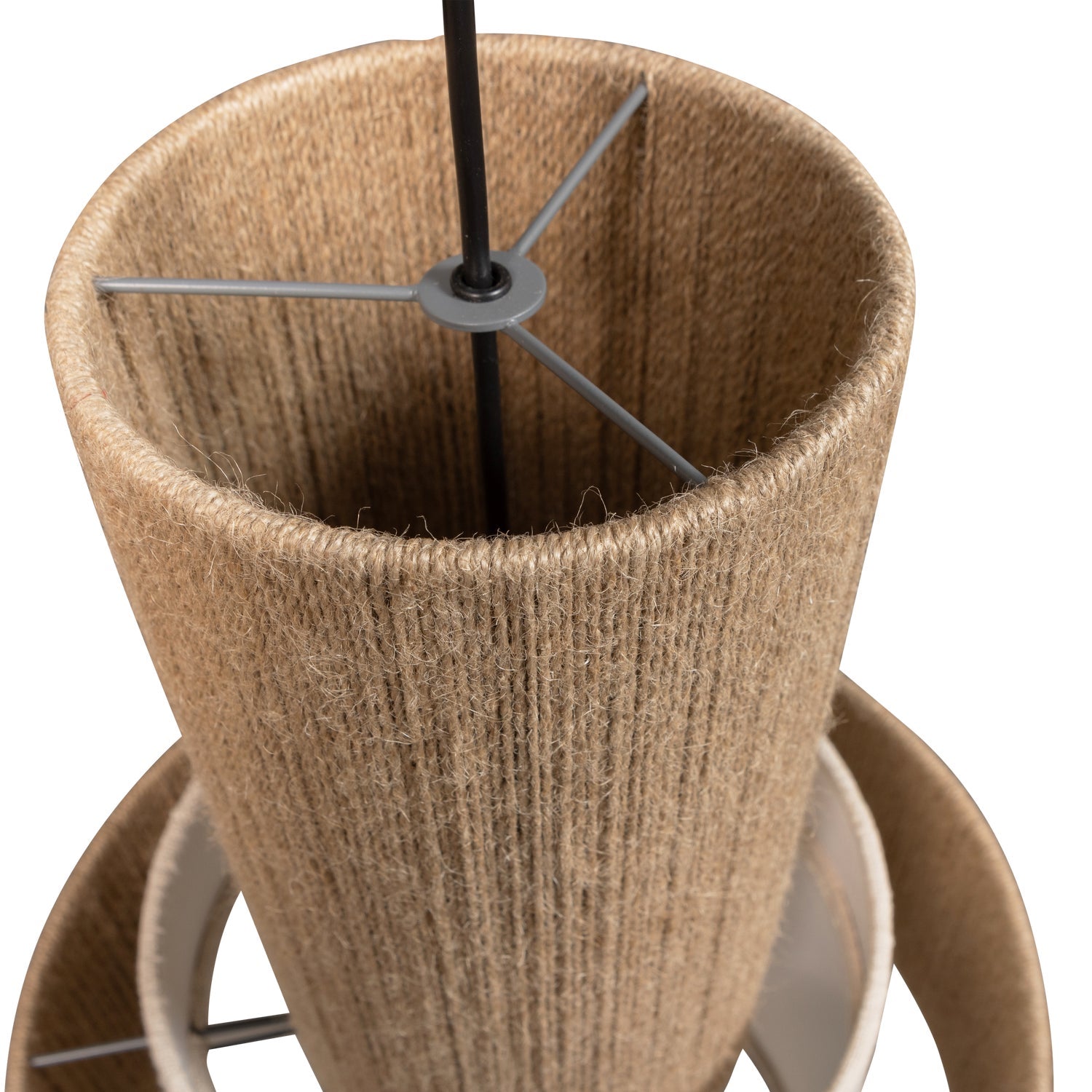 Peeling lamp pelle beige rope