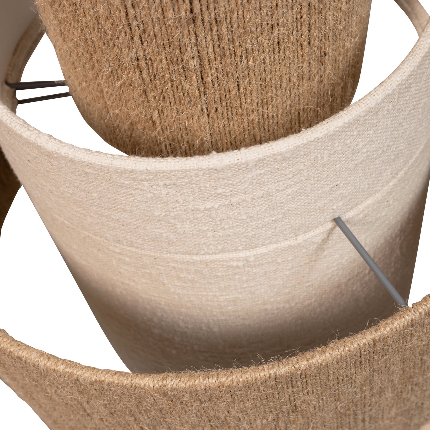 Peeling lamp pelle beige rope