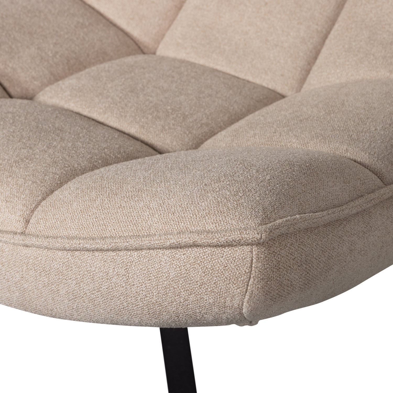 Maudi -Beige -Rotary -Sessel