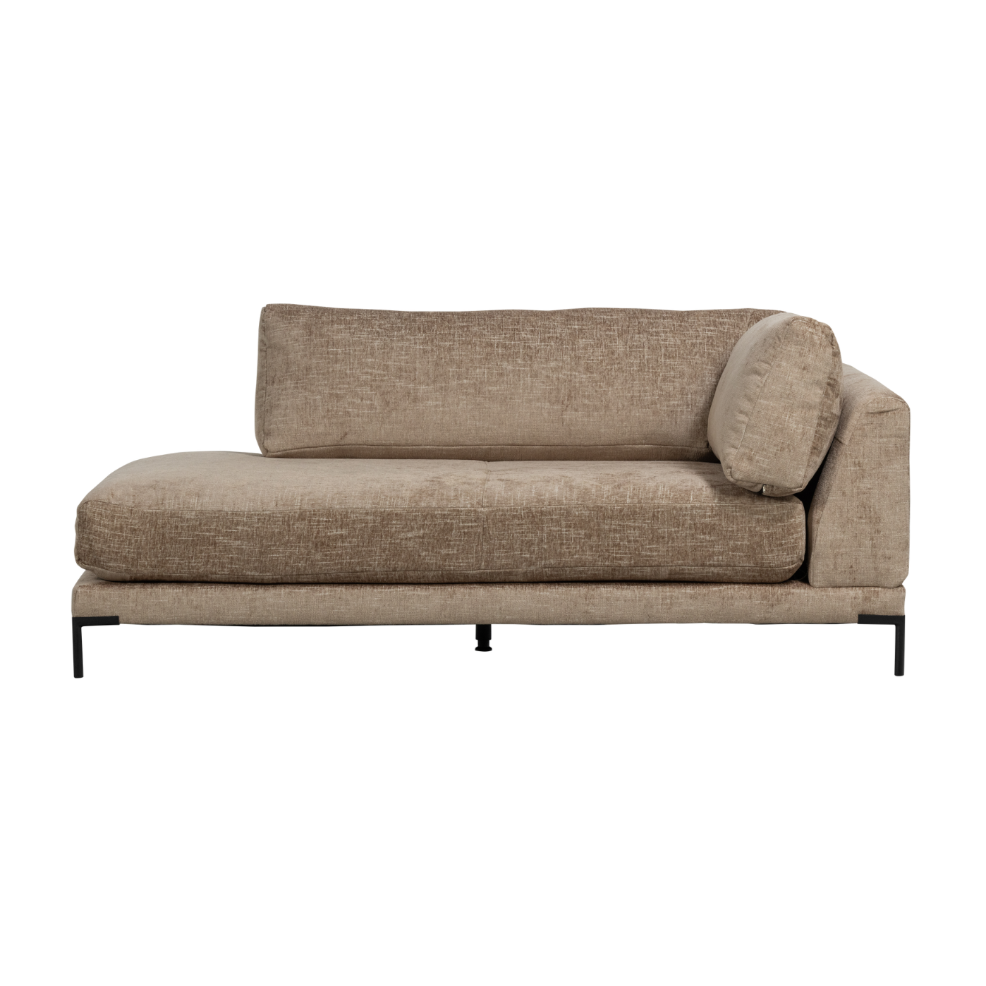 Rechtsseitiger Sessel COUPLE braun meliert