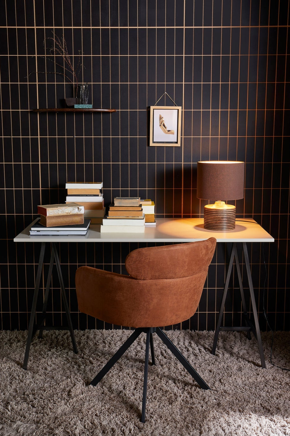 Fenne Cognac Rach Rotary Stuhl