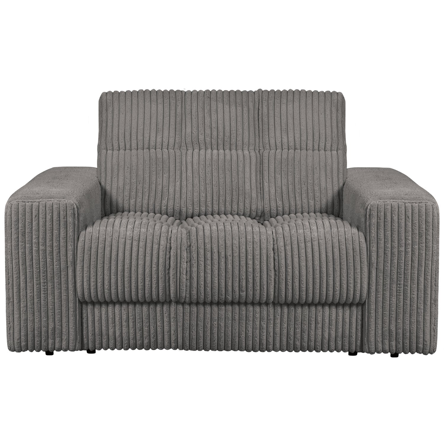Sofa loveseat SECOND DATE gray corduroy