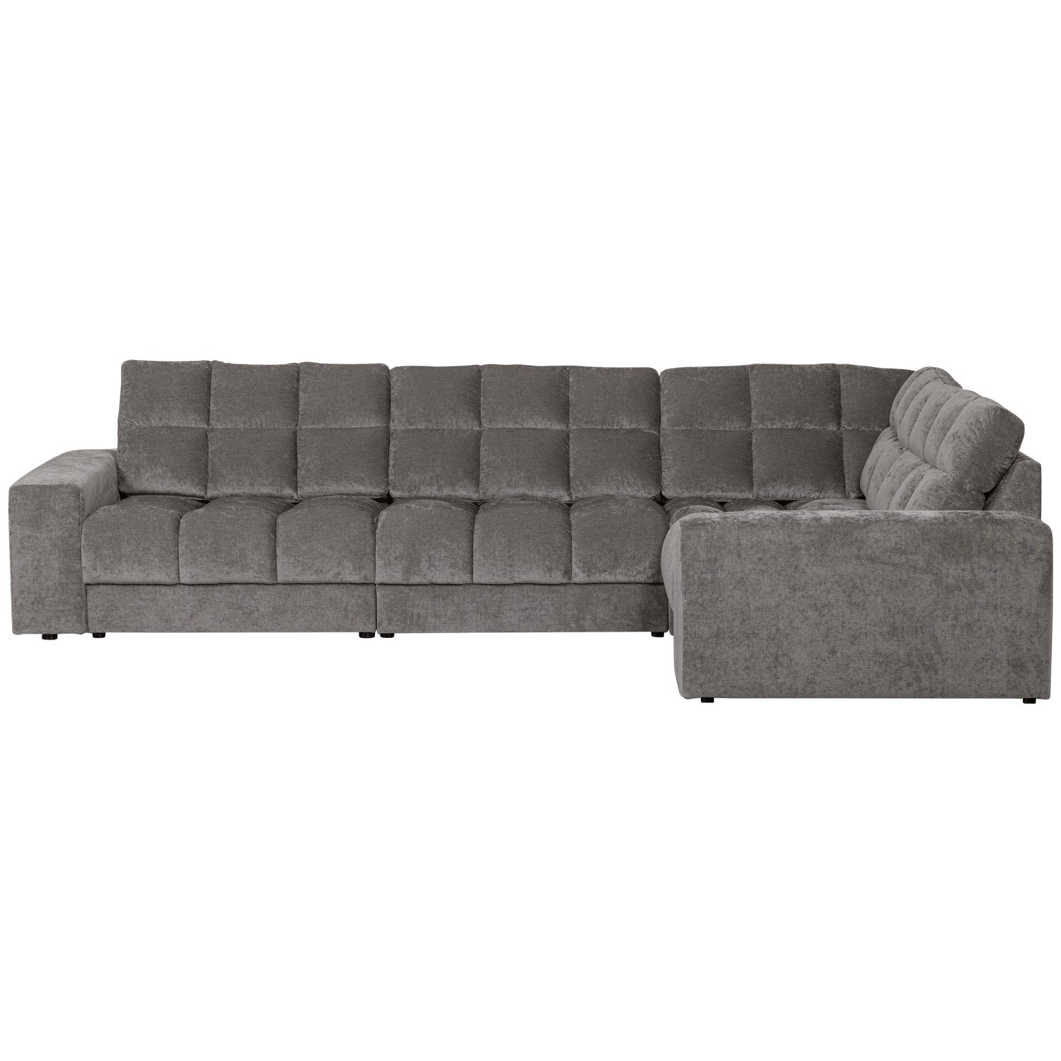 Right-facing corner sofa SECOND DATE mouse gray