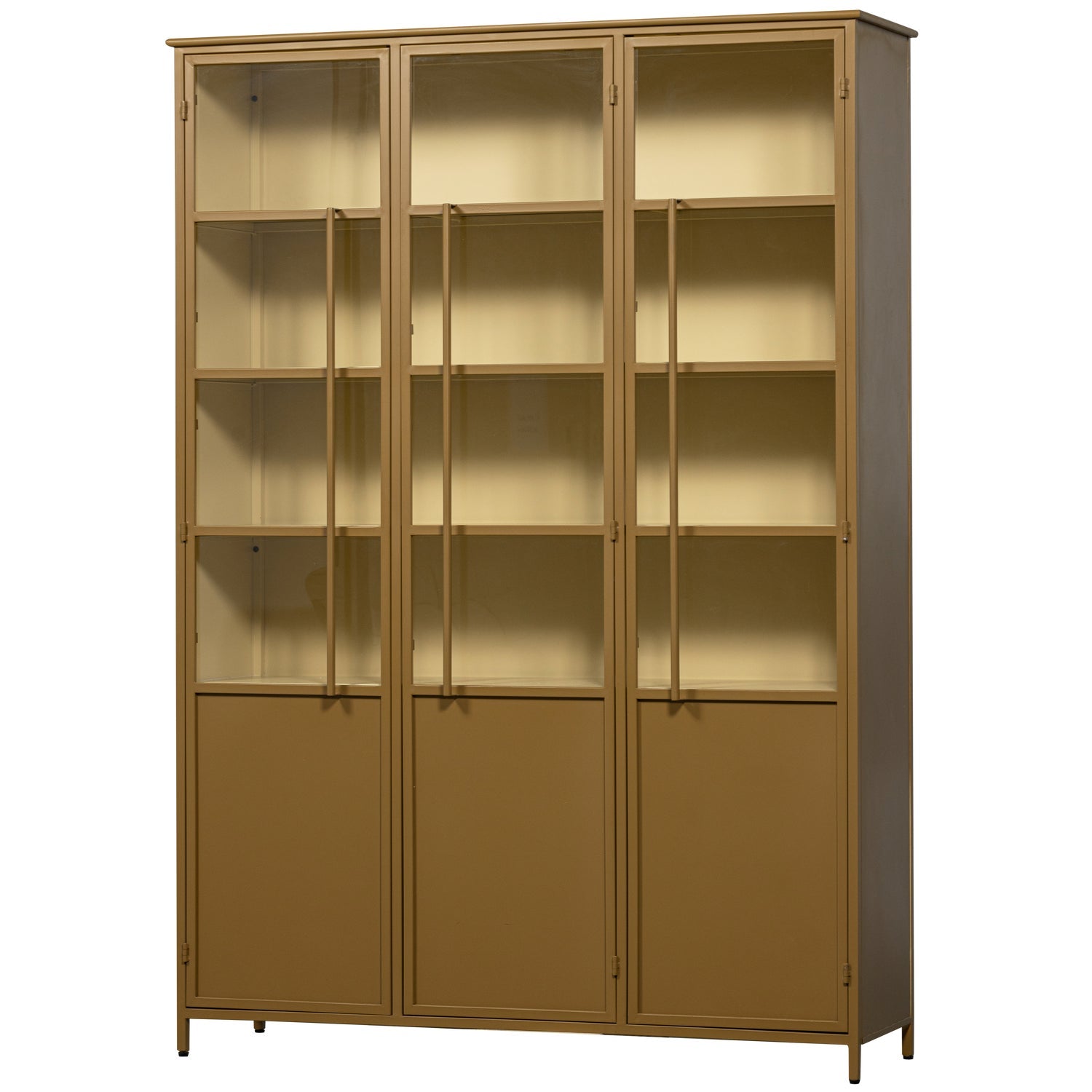 3-door display cabinet EXHIBIT honey