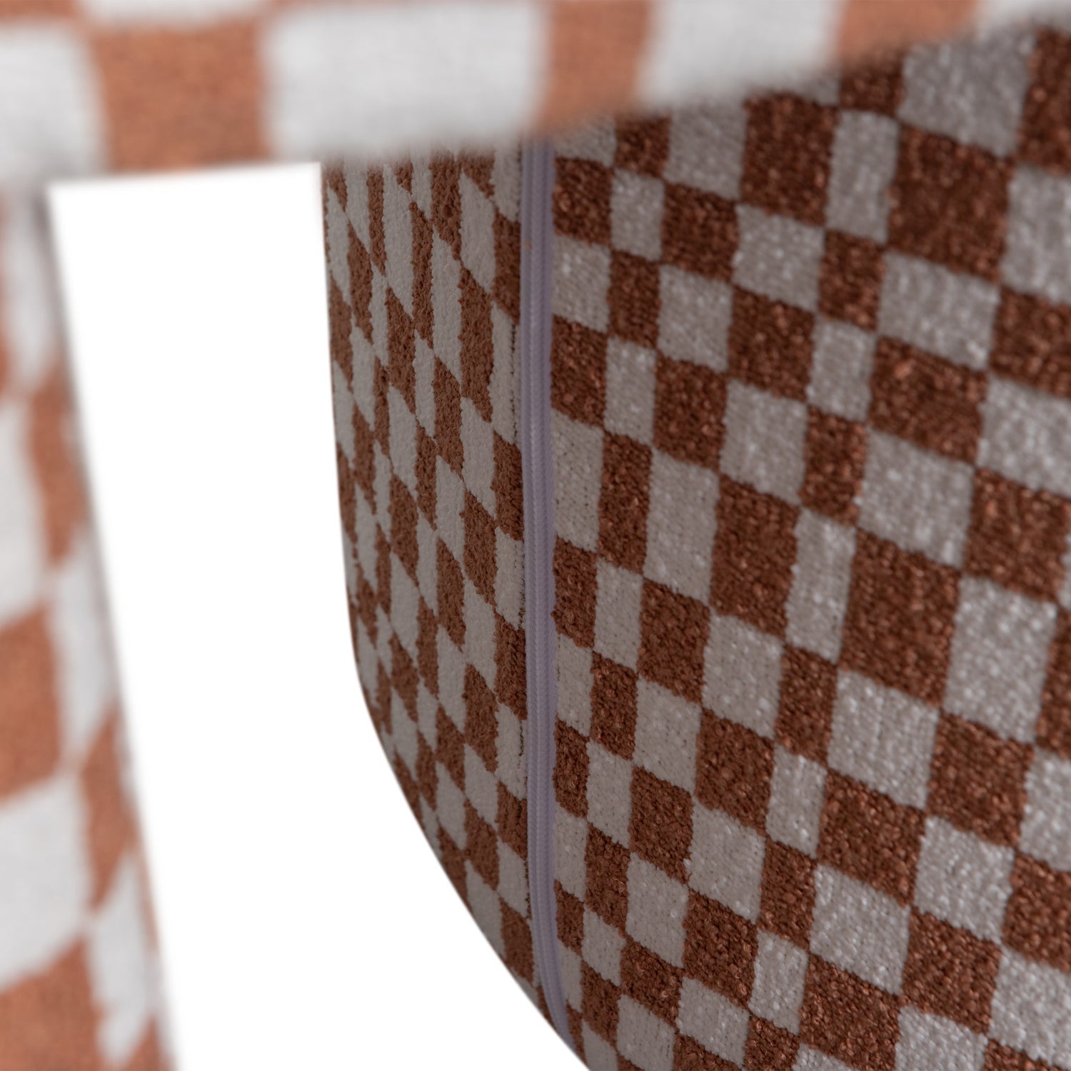 Charlie Cream Stool mit Orange