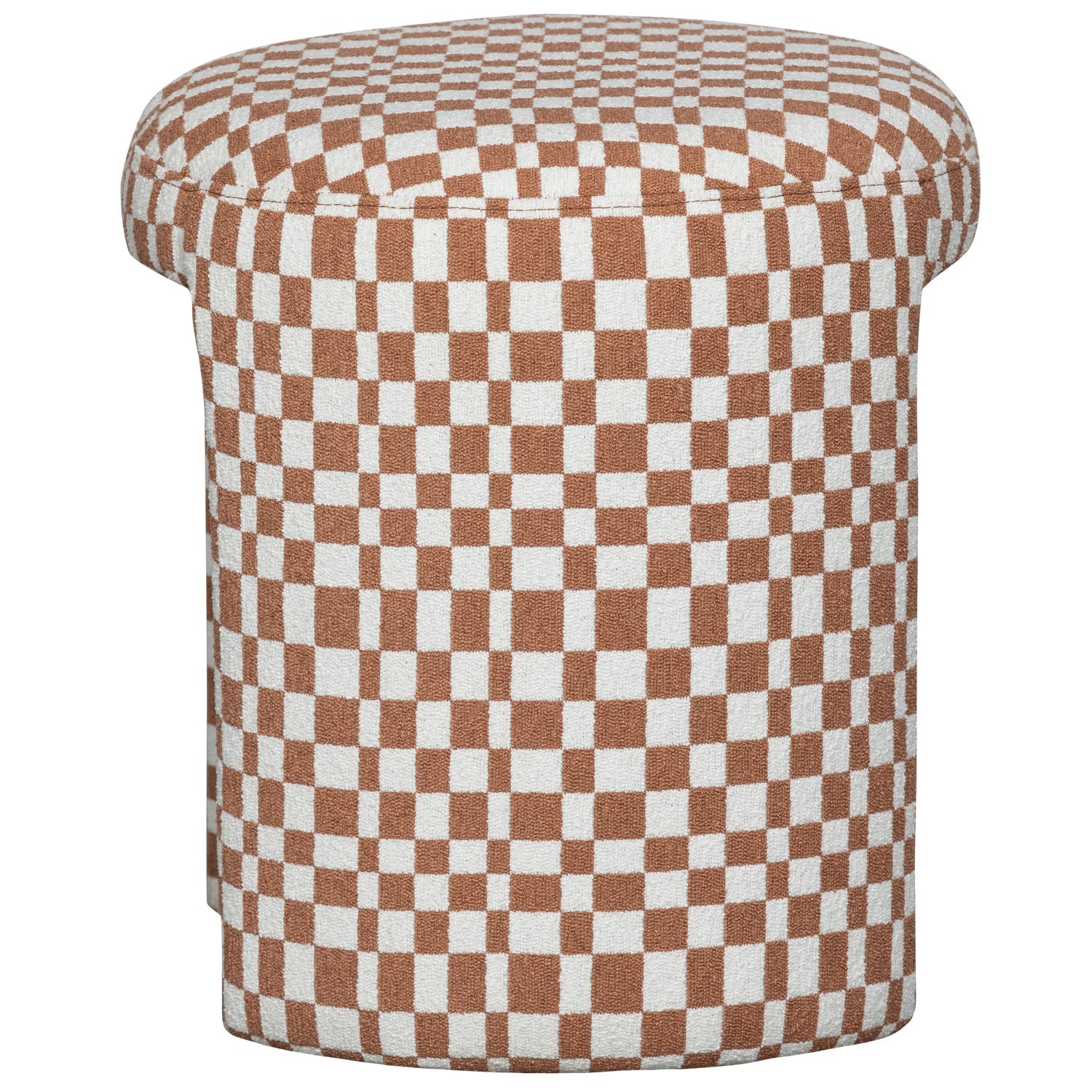 Charlie Cream Stool mit Orange