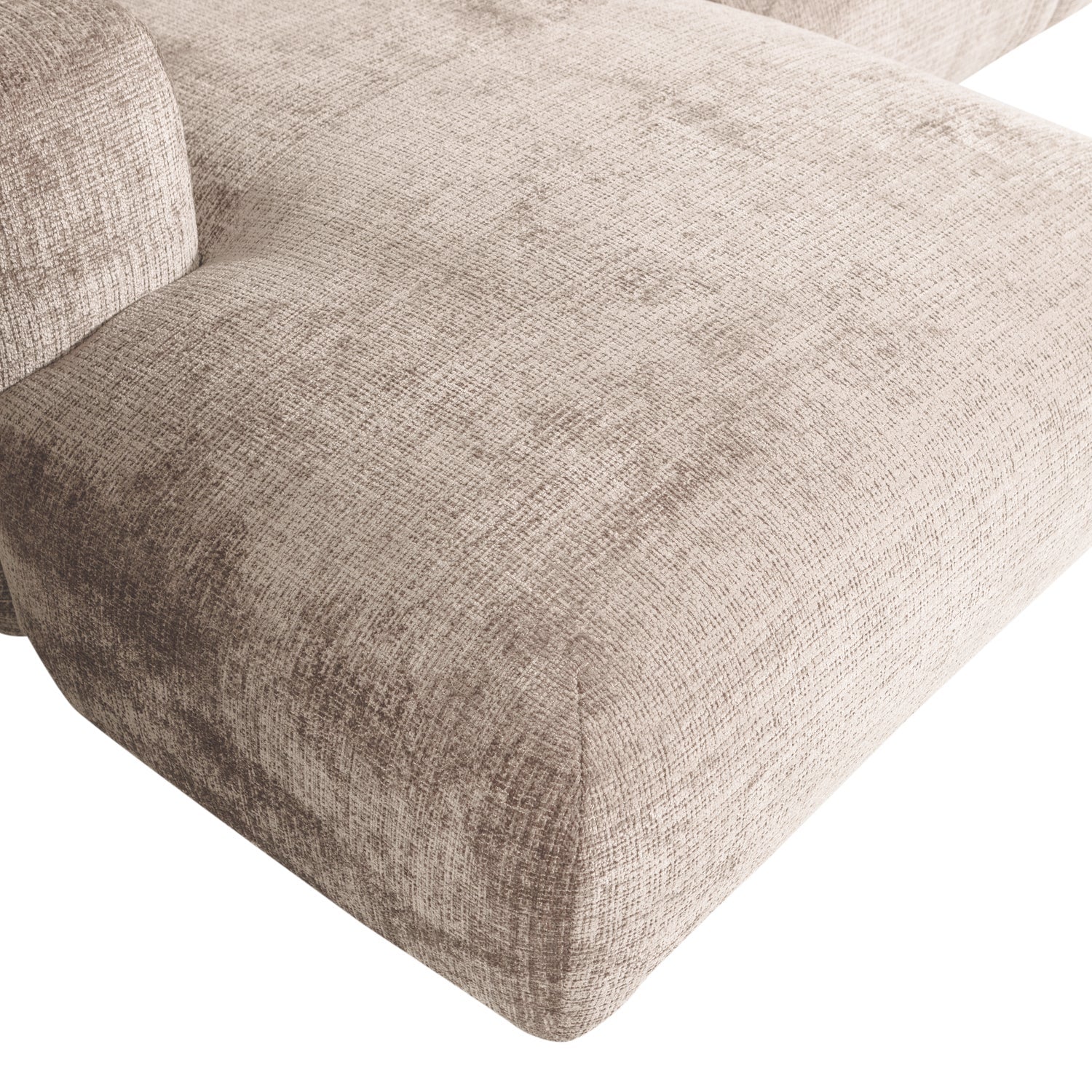 Modularer linksseitiger Ecksofa CLOUD in Beige