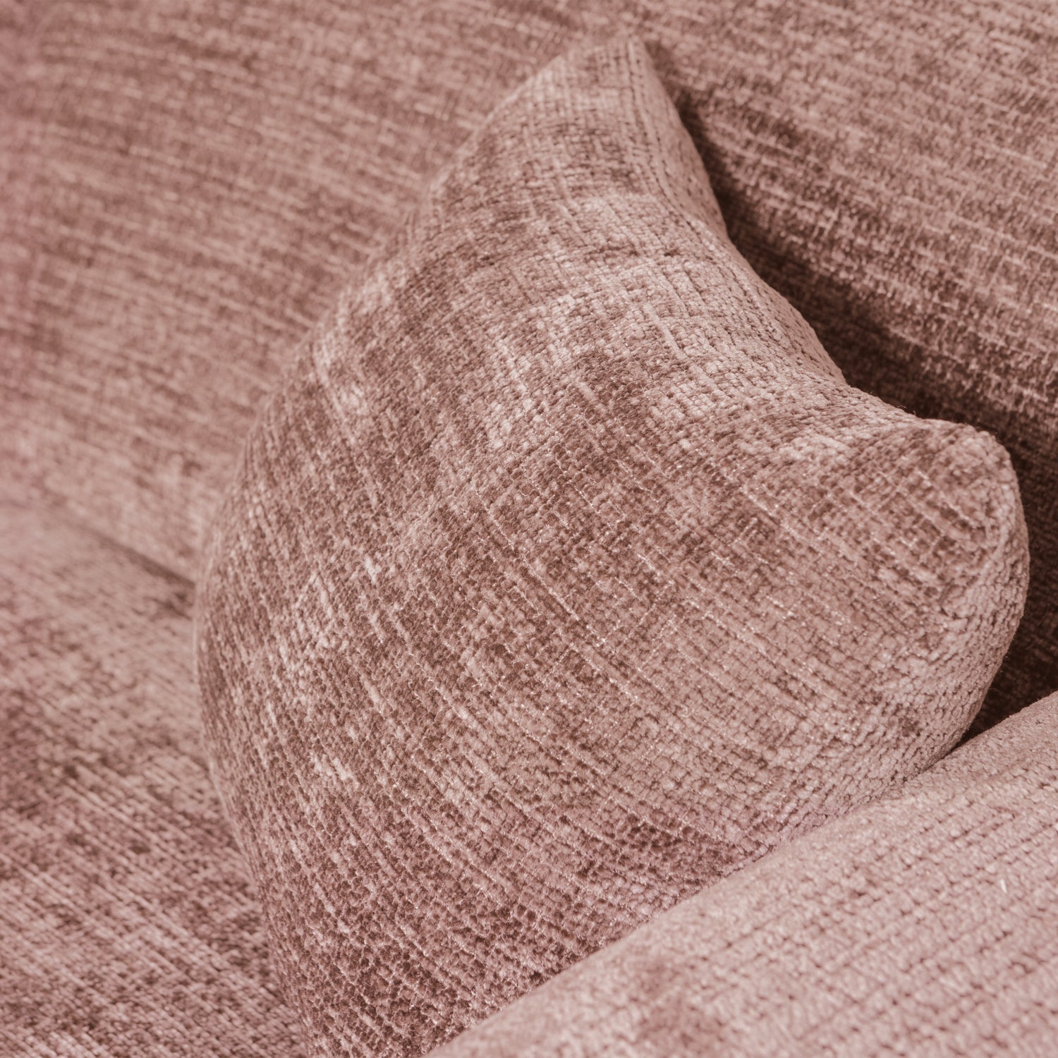 Left-facing modular CLOUD corner sofa in pink