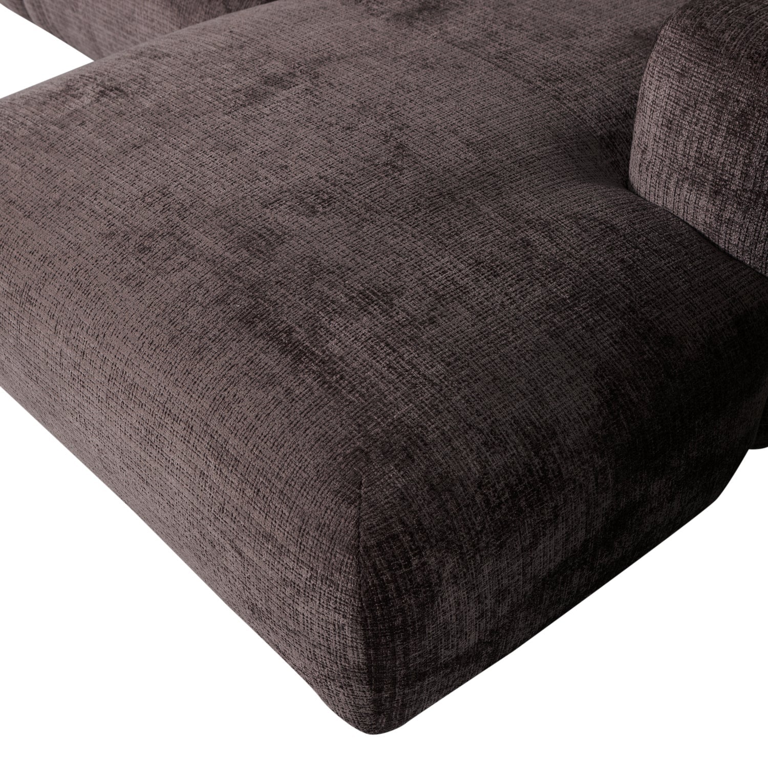 Modularer, brauner CLOUD-Ecksofa mit rechter Seite