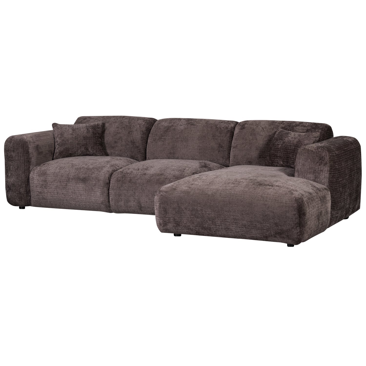 Modularer, brauner CLOUD-Ecksofa mit rechter Seite
